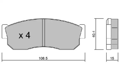 Комплект тормозных колодок AISIN BPSB-1901